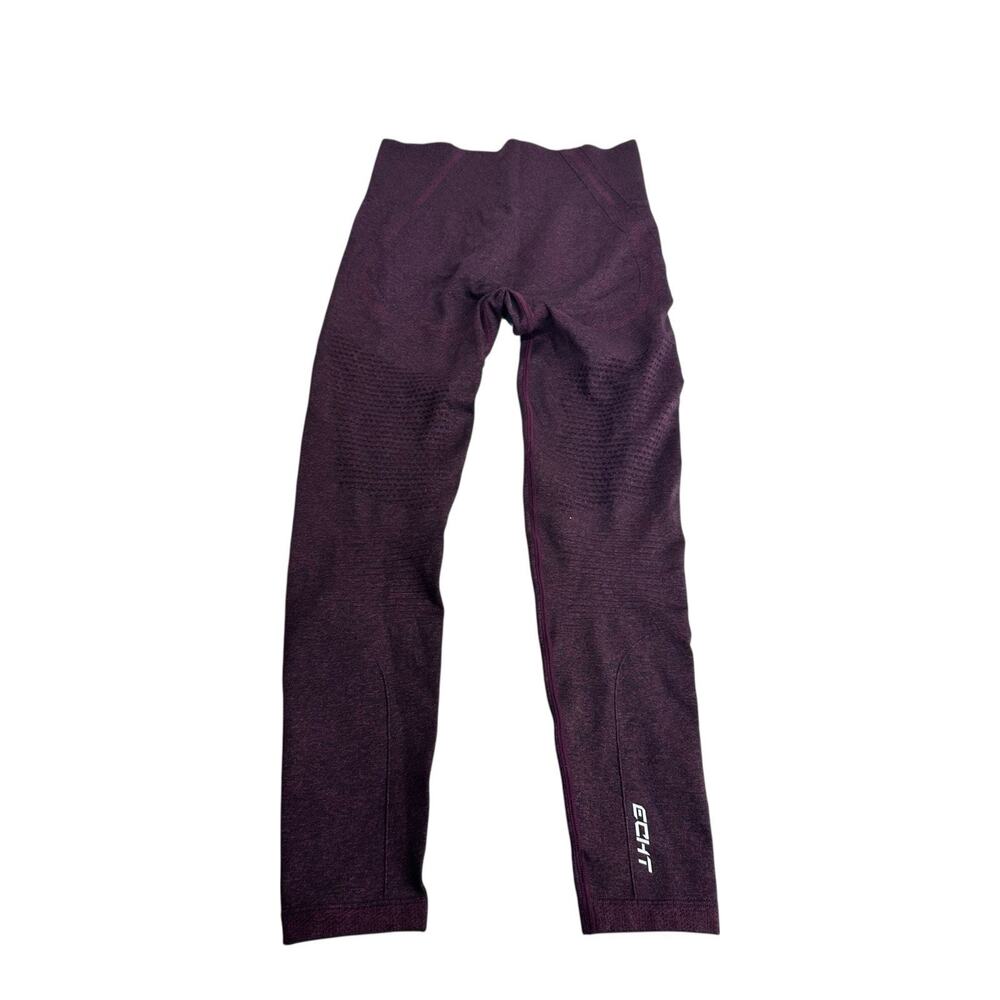 Echt Seamless Workout Leggings Burgundy High Waist Gym Athleisure Women’s 26 In
